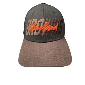 New Era 39Thirty Cleveland Browns Cap NFL Draft Medium / Large Brown EUC